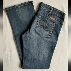 Cowgirl Tuff Jeans Women's Size 34X35 (36X34.5) Bootcut Denim Don't Fence Me In